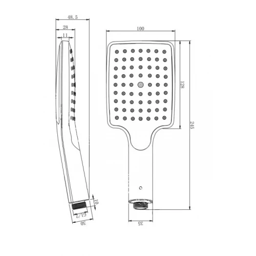 Лейка Savol для ручного душа 1 режим SK-SP12
