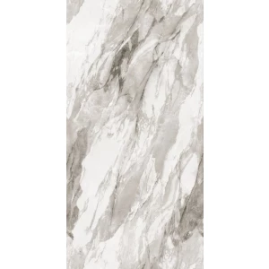 Керамогранит Realistik Bergen Polished Silver Carving глянцевый серый 120х60 см