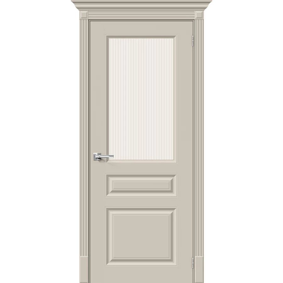 Межкомнатная дверь Bravo Скинни-15.1 200x90 полиуретановая эмаль Skinny полотно Magic Moru цвет Creamy