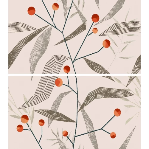 Панно Creto Seventies Bell бежевый (компл. из 2-х шт.) 60х60 см