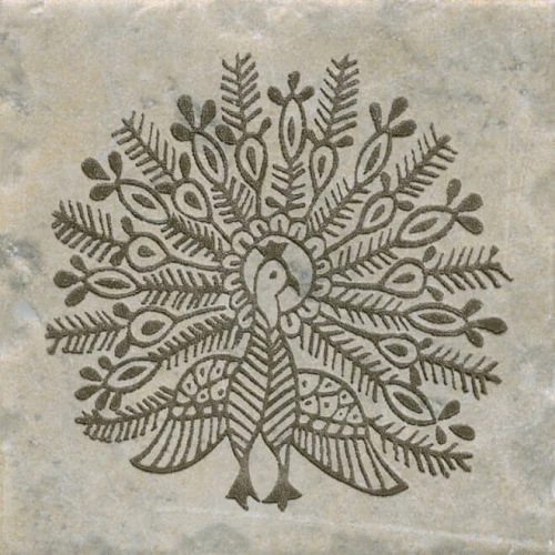 Плитка настенная Kerama Marazzi Каламкари Декор матовый бежевый A2400/1255T 9,9х9,9 см