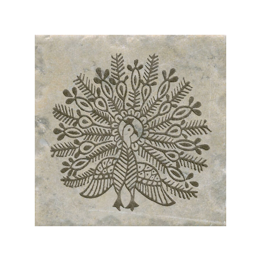 Плитка настенная Kerama Marazzi Каламкари Декор матовый бежевый A2400/1255T 9,9х9,9 см