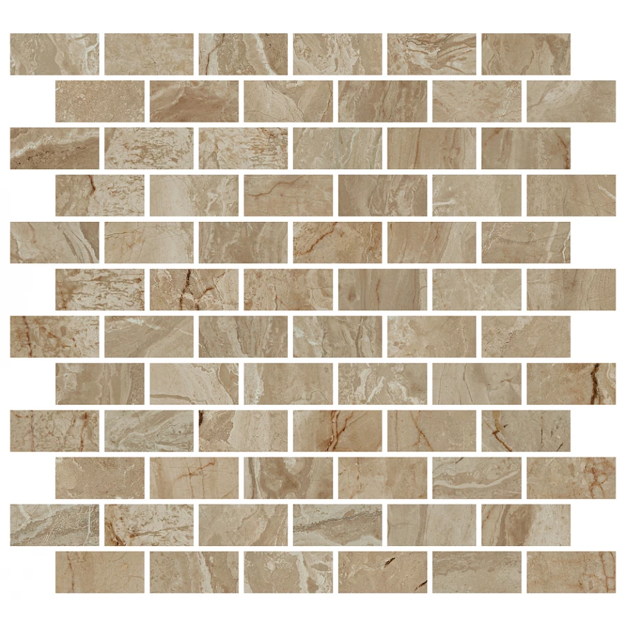 Декор Kerama Marazzi Эвора мозаичный глянцевый бежевый 30х32 см