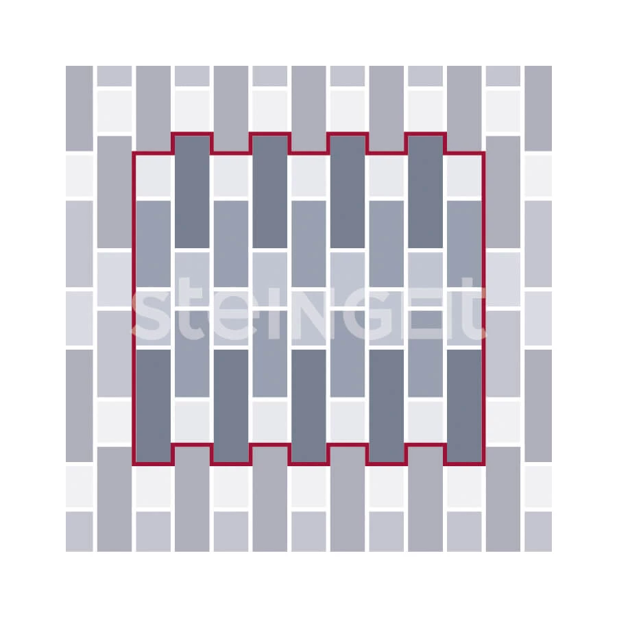 Тротуарная плитка Steingot Маринталь Bianco Nero 4730 60 мм