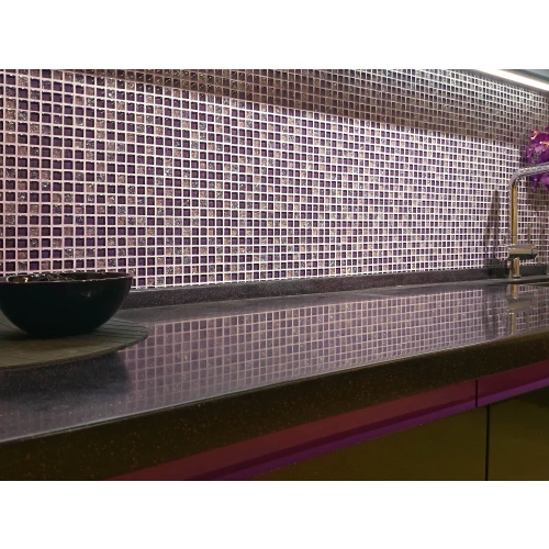 Стеклянная мозаика Caramelle Mosaic Himalaia сиреневый 30,5x30,5 см