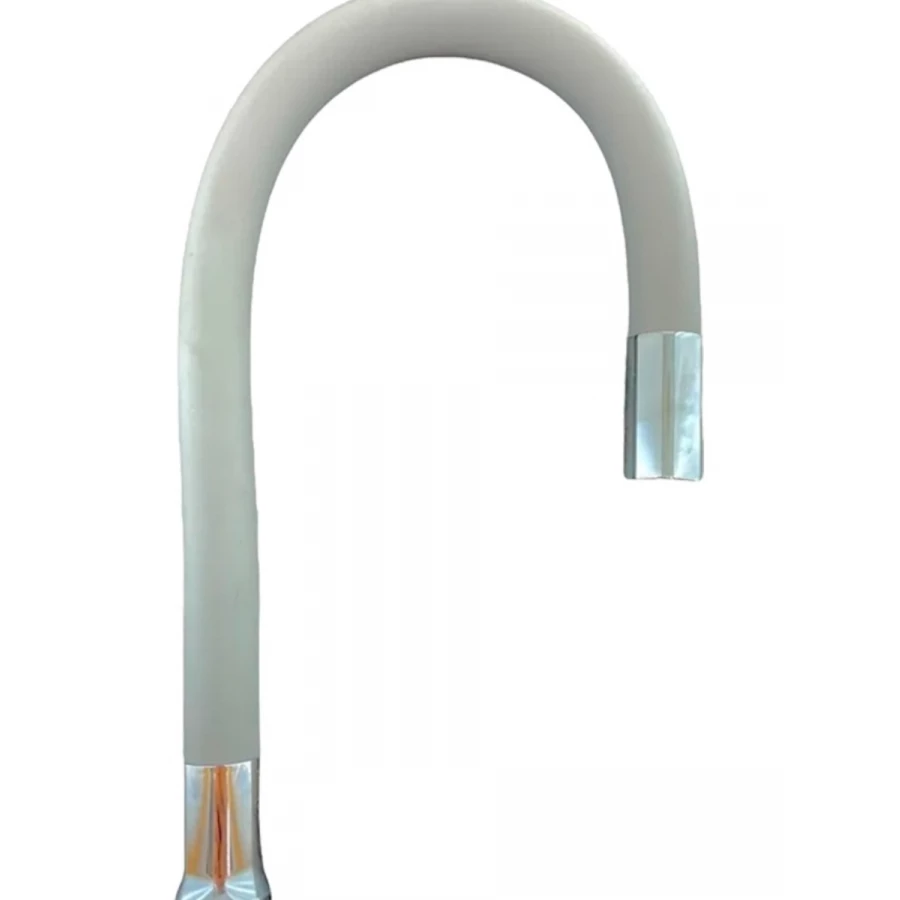 Излив Славен гибкий силикон с аэратором серый СЛ-ЗП-113