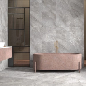 Керамогранит Neodom Marble Orobico Grey Carving матовый серый N20579 120х60 см