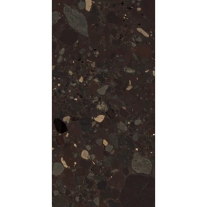 Керамогранит Seratonia Glossy Terra Premium Dark темно-коричневый 120х60 см