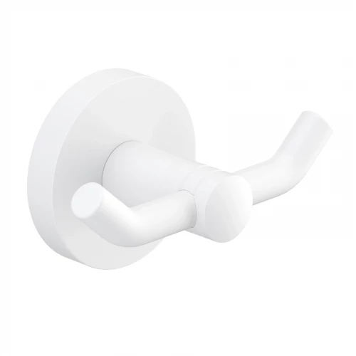 Крючок Timo Saona двойной белый матовый 13012/16