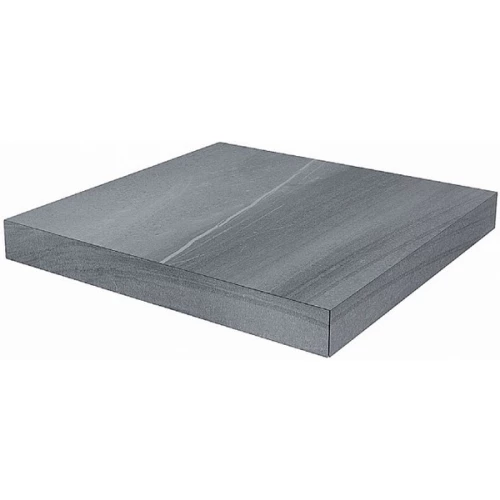 Ступень угловая клееная левая из керамогранита Kerama Marazzi Роверелла матовая серая DL500520R/GCS 33x33 см