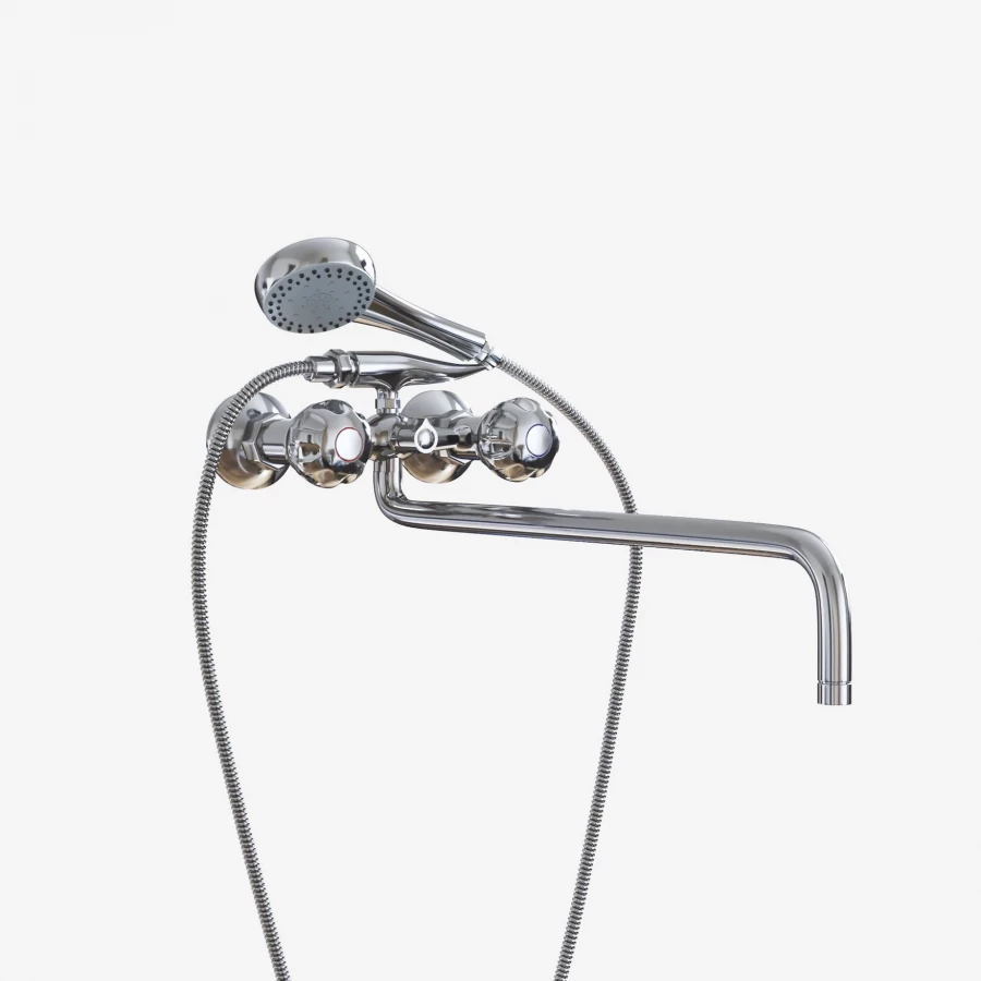 Смеситель для ванны и умывальника MixLine ML02-02 522139 хром