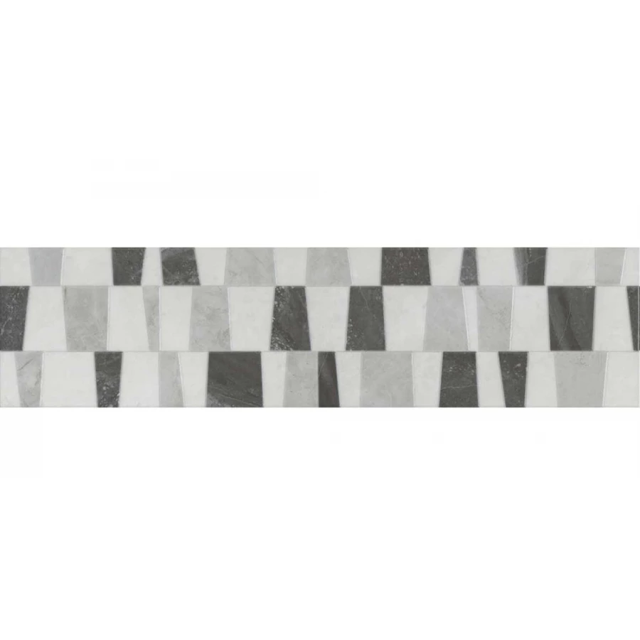 Бордюр Kerama Marazzi Монте Тиберио 1 обрезной глянцевый серый VT/A653/48010R 80x19,8 см