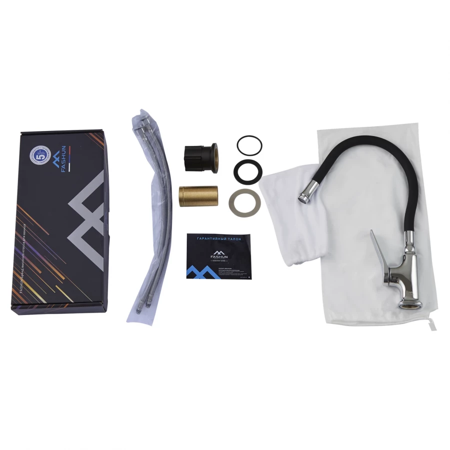 Смеситель Fashun для кухни хром A4186-7