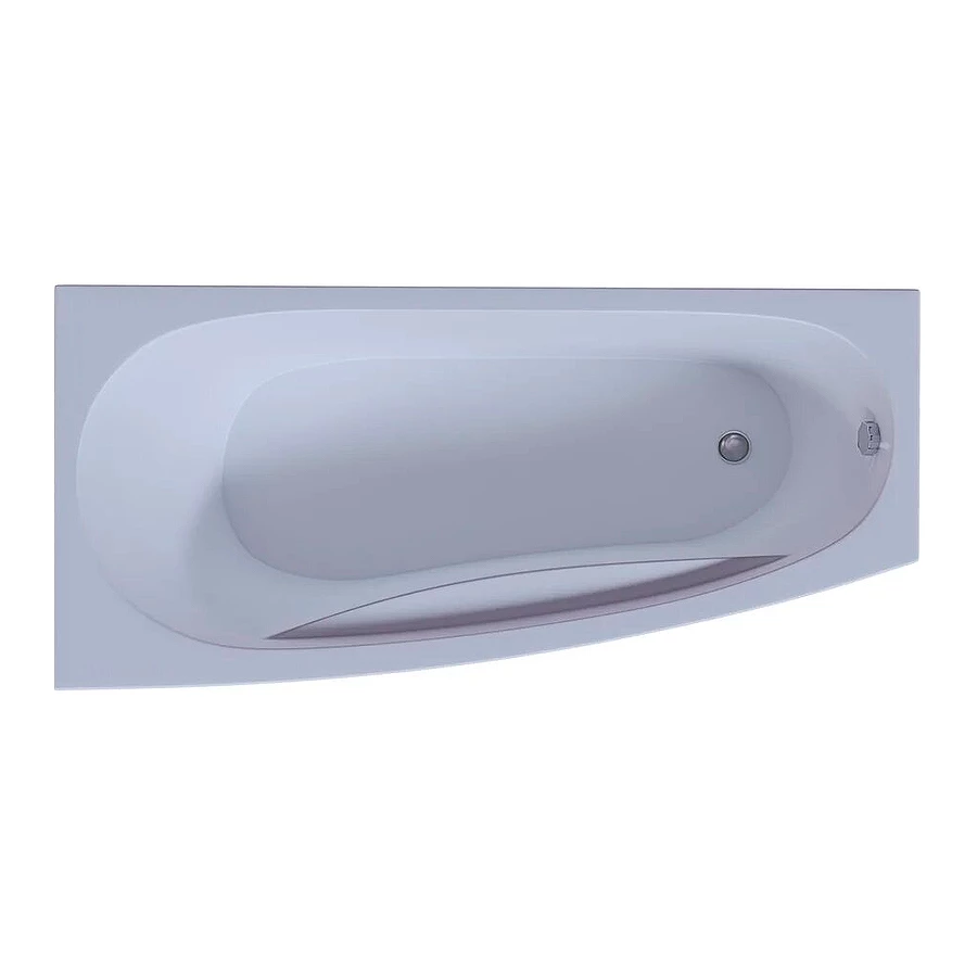 Ванна акриловая Aquatek Пандора левая без гидромассажа PAN160-0000078 160х75 см