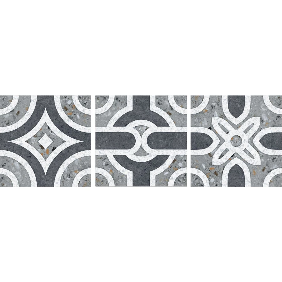 Керамогранит Gresant Artstone Infinia Collection Rock Florida Chrome Matt матовый серый 40х40 см