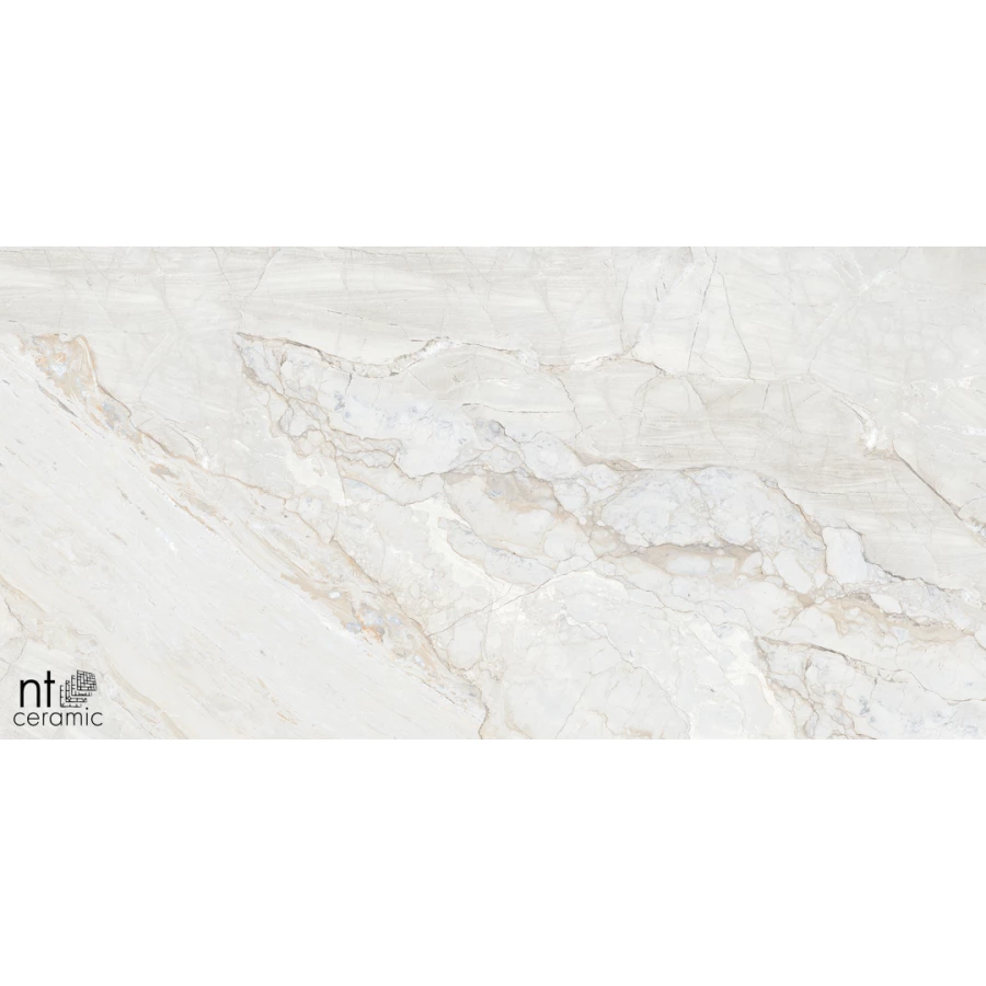 Керамогранит NT Ceramic Gravel White Полированный NTT99508P 120х60 см