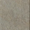 Ступень Ceramika Paradyz Eremite Taupe Stopnica Prosta Struktura Mat B1a матовая серая 60х30 см