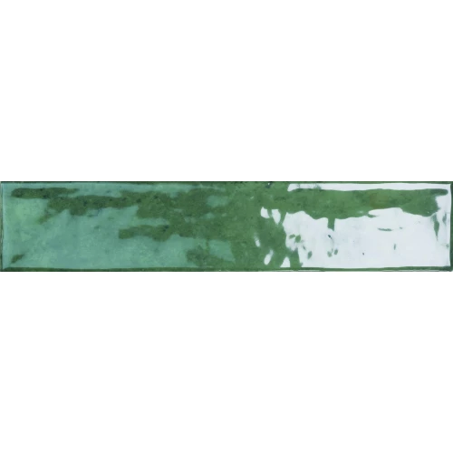 Плитка настенная Monopole San Remo Emerald глянцевая изумрудная 25x5 см