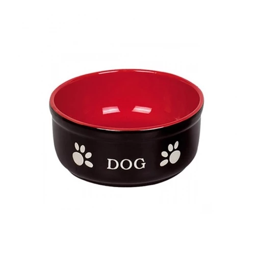 Миска Nobby Dog красно черная с рисунком керамика 0,46 л 