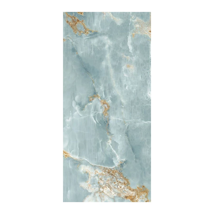 Керамогранит Imola Ceramica The Room BLU AQ6 278 LP глянцевый бирюзовый 278х120 см