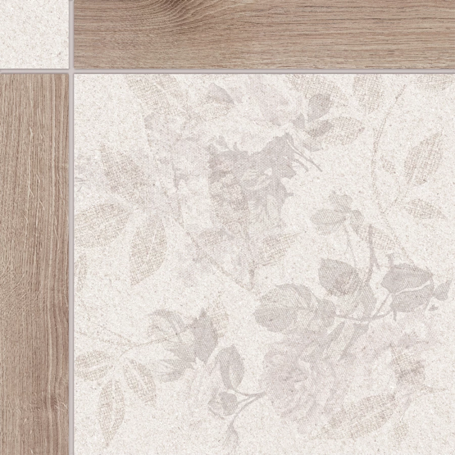 Керамогранит грес глазуированный Global Tile Driada GT Светло-бежевый GT404VGNG 41,2*41,2 см