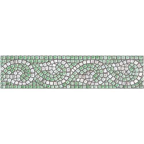 Плитка настенная Kerama Marazzi Савойя Бордюр матовая зеленая B1393/2000 25x5,9 см