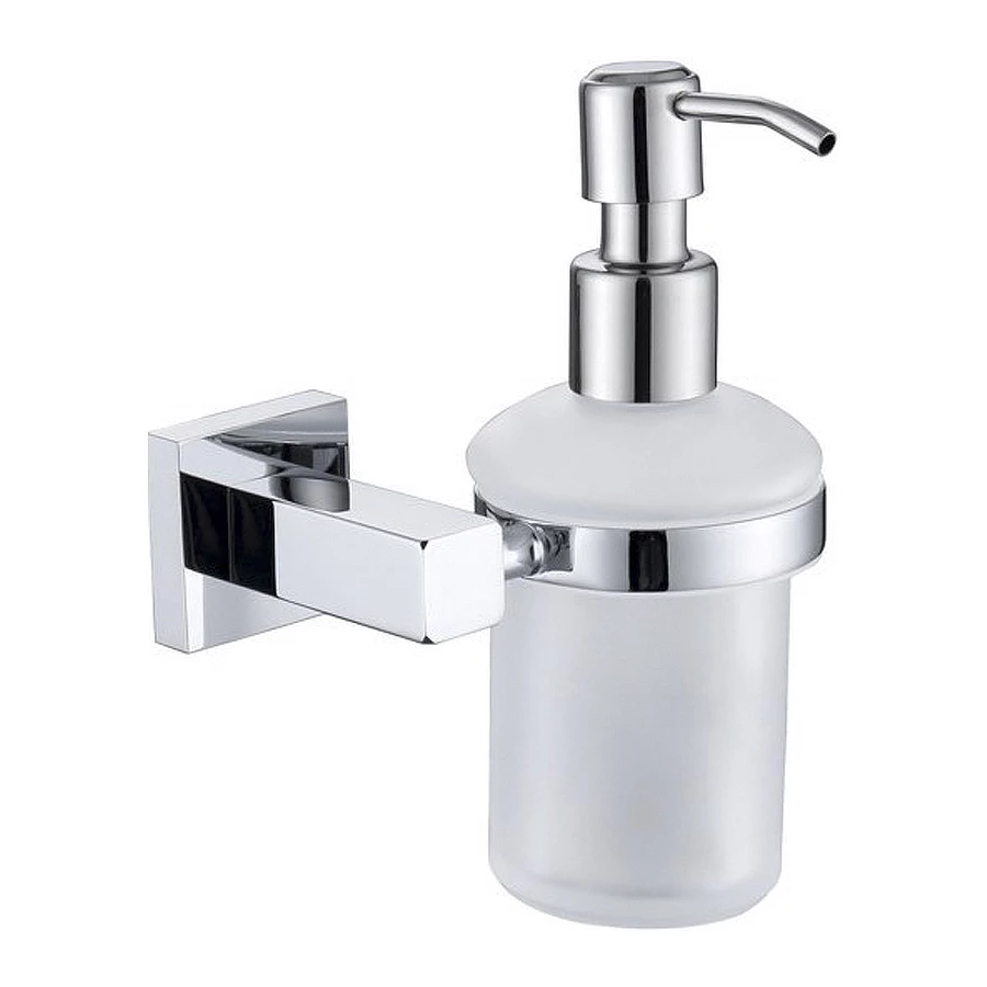 Дозатор жидкого мыла Kaiser настенный стекло хром латунь KH-2310 10,9х16,2 см