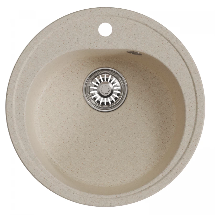 Мойкa MixLine круглая бежевая ML-GM11 551824 d50 cм