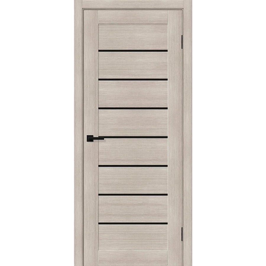 Межкомнатная дверь Bravo Браво-22 190x60 экошпон Bravo X полотно Black Shine цвет Cappuccino Melinga