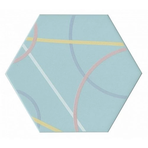 Декор Kerama Marazzi Бенидорм голубой 20х23,1 см