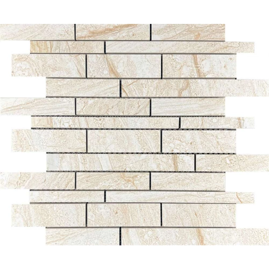 Мозаика Velsaa Mosaic Daina Beige Brick Bone Mix 36х30 см