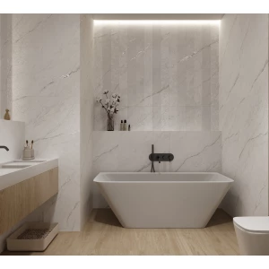 Декор Creanza Montesa White Decor Matt Glossy матовый с глянцевым эффектом белый CZ-GL07-D 160х80 см