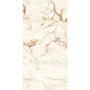Керамогранит Ariostea Ultra Marmi Calacatta Macchia Vecchia Lucidato Shiny 6 мм глянцевый кремовый UM6L300575 300х150 см