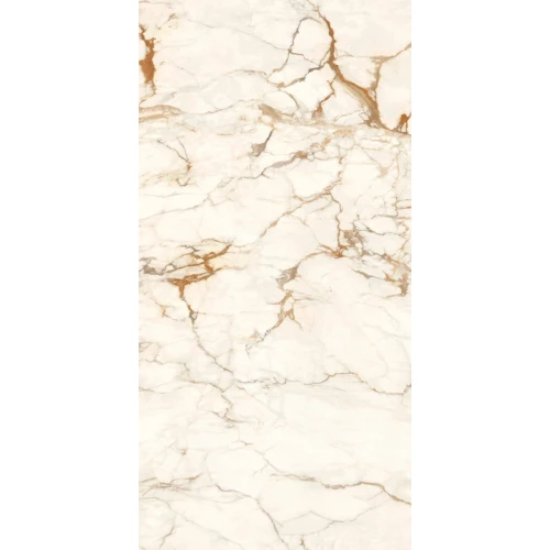 Керамогранит Ariostea Ultra Marmi Calacatta Macchia Vecchia Lucidato Shiny 6 мм глянцевый кремовый UM6L300575 300х150 см