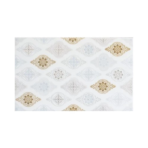 Декор Шахтинская плитка Фелиса белый 01 25х40 (13шт)