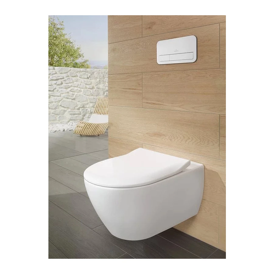 Унитаз подвесной Villeroy&Boch Subway 2.0 с сиденьем Soft Close 5614R201