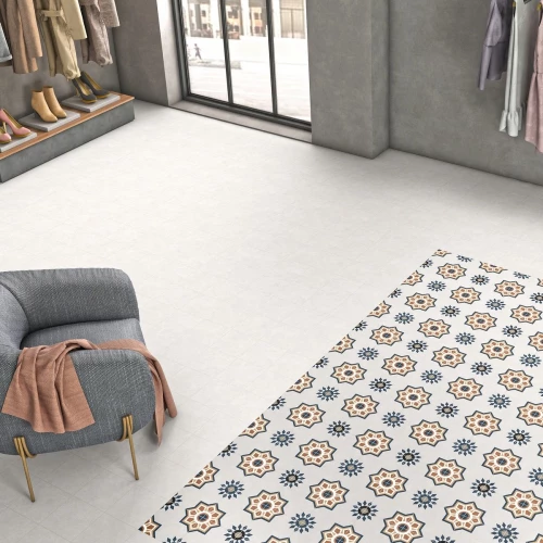 Керамогранит Motto Levels White Matt матовый белый N100003 20x20 см