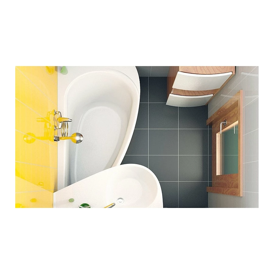 Ванна Ravak Avocado P правая CS01000000 150x75 см