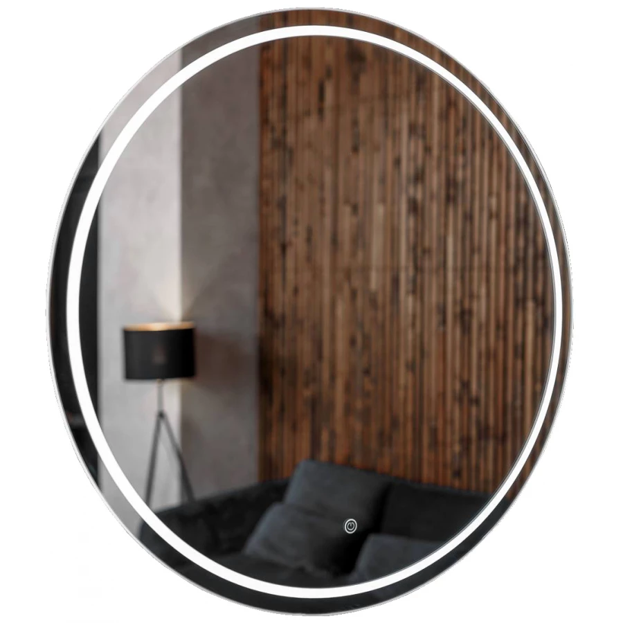 Зеркало Azario Classico Cerchio влагостойкое с подсветкой сенсорный выключатель с функцией диммера CS00079360 80х80 см