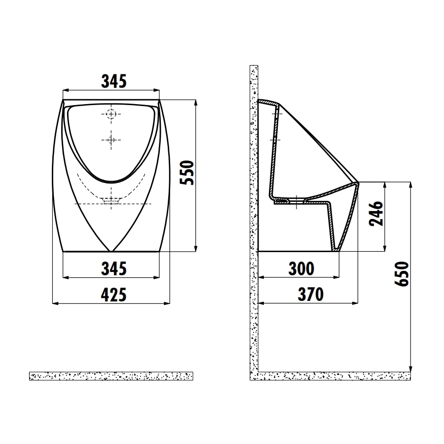 Писсуар Creavit сенсорный Urinal цвет белый TP645-00CB00E-0001