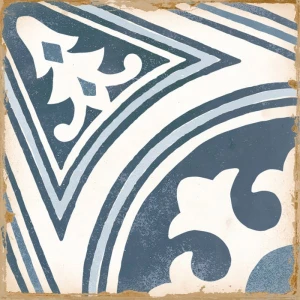 Керамическая плитка Harmony Peronda Casablanca Anfa матовая бело-голубая 0278029412 12,5х12,5 см