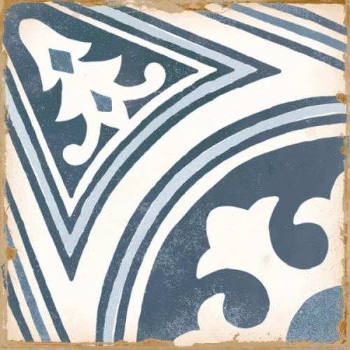 Керамическая плитка Harmony Peronda Casablanca Anfa матовая бело-голубая 0278029412 12,5х12,5 см