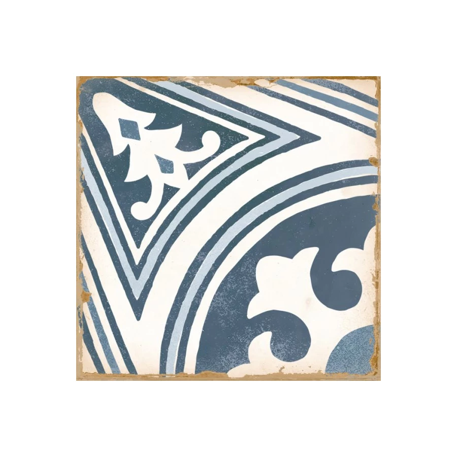 Керамическая плитка Harmony Peronda Casablanca Anfa матовая бело-голубая 0278029412 12,5х12,5 см