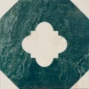 Керамогранит Monopole Флоренция Спринг Декор / Florencia Spring Decor матовый зелено-бежевый 22,3x22,3 см