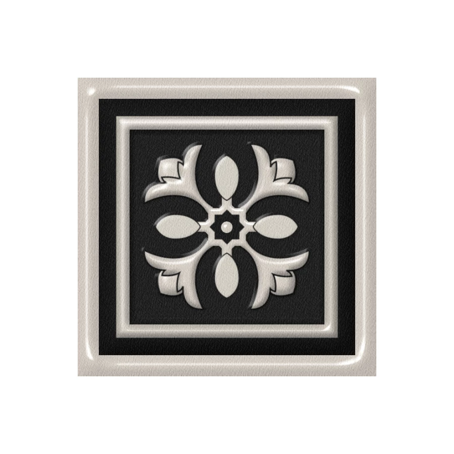 Декоративная вставка Estima Декоративная вставка Venezia Grey неполированная 38629 5,8x5,8x0,7 см