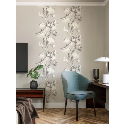 Обои флизелиновые Palitra Home Barelief серый HC72275-14 1,06х10,05 м