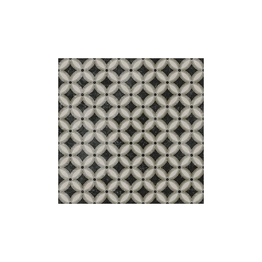 Декор Kerama Marazzi Фреджио 2 черно-белый 20х20 см