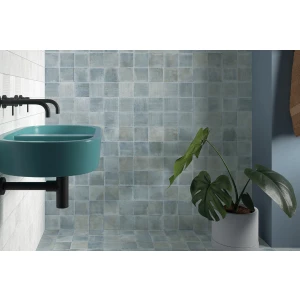 Керамогранит Equipe Raku Sea матовый синий 0,6 м2 30822 10х10 см