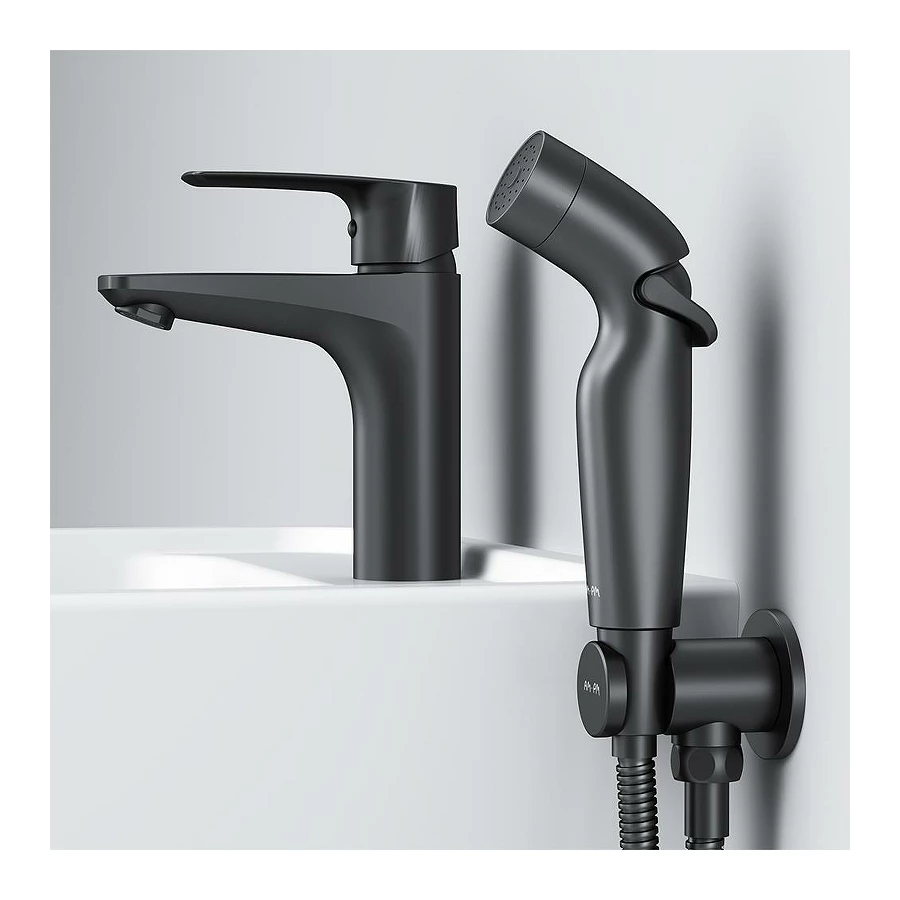 Смеситель для раковины Am Pm Gem с гигиеническим душем F90A03022