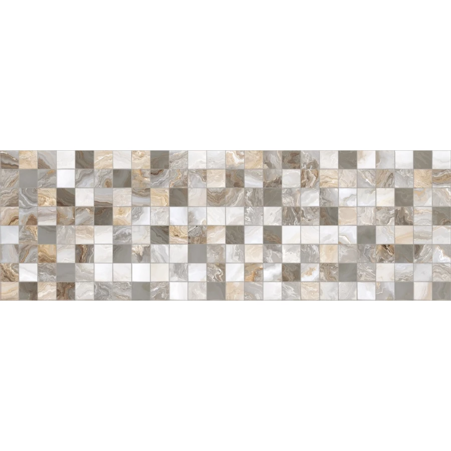 Плитка настенная Primavera Hypnose Grey Decor 01 glossy DG10-01 90х30 см